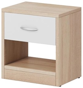 Comodino NED rovere sonoma/bianco