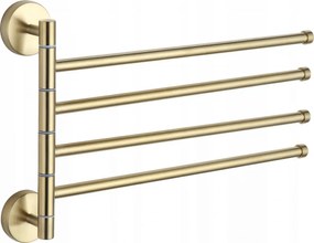 Mexen appendiabiti girevole quadruplo per asciugamano, dorato - 7039244-50