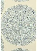 Sanderson Carta da parati Paisley Circles - Blue