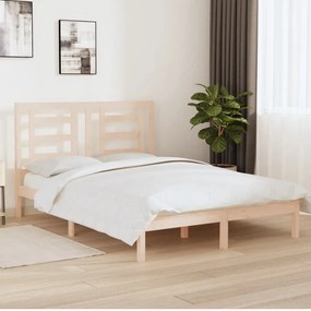 Giroletto Senza Materasso 160x200 Cm İn Legno Massello Di Pino /