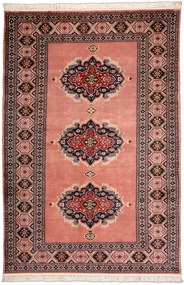 Kerman Tappeto 140 x 210 Rosa (Pakistan) Annodato A Mano