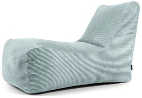 Puof a sacco color menta con rivestimento in velluto a coste Lounge – SLOWDOWN