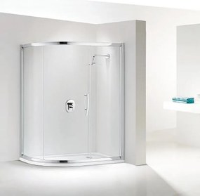 Box doccia angolare con porta scorrevole, vetro 8 mm, L 117-119.5 cm x L 79.5 cm, H 195 cm, cromo Namara