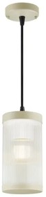Nordlux - Lampadario da esterno a sospensione con filo COUPAR 1xE27/25W/230V IP33 color crema