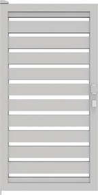 Cancello manuale battente Maia120-40 ALBA in alluminio bianco, reversibile, L 100 x H 195 cm