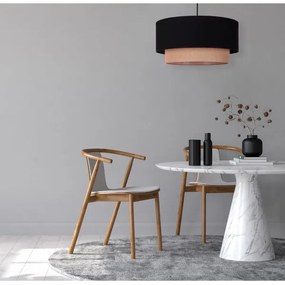 Duolla - Lampadario a sospensione con filo BOHO 1xE27/15W/230V diametro 45 cm nero/marrone