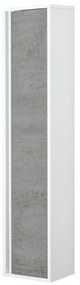 Pensile bagno sospeso Duble H. 150 cm grigio industrial con anta reversibile