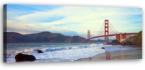 Quadro su tela, New York Golden Gate  Dimensioni 120x40