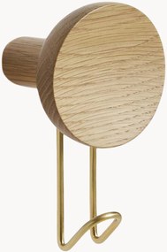 Set di 2 ganci appendiabiti in legno di quercia Around