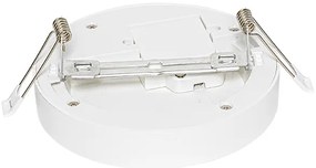 Set di 6 faretti da incasso o a plafone bianchi 14 cm con LED dimmerabile a 3 livelli con interruttore DIP - Trans