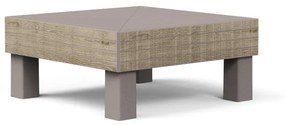 Tavolino da esterno Elements KETER struttura e superficie in Polipropilene beige per 1 persone 65x65cm