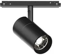 Faretto Binario Singolo Dali Ego Alluminio Nero 1 Luce 19W 3000K Luce Calda