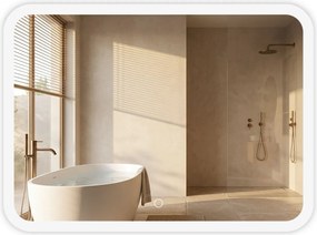 Specchio LED da parete TOP-3 – 80x60 cm