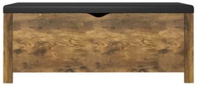 Contenitore con Cuscino Rovere Fumo 105x40x45cm Multistrato