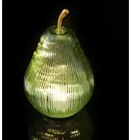 Lampada led Pera verde senza fili in vetro