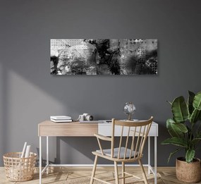 Stampa su tela – Pittura mediatica moderna in bianco e nero