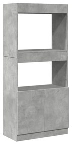 Credenza grigio cemento 63x33x140 in truciolato