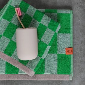 Asciugamani verdi in cotone biologico in set da 2 40x55 cm Retro - Mette Ditmer Denmark