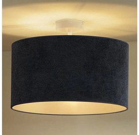 Duolla - Lampadario a plafone CORDUROY 1xE27/15W/230V diametro 40 cm blu scuro