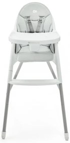 KINDERKRAFT - Sedia da pranzo per bambini 2in1 DINNLY grigio