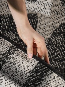 Tappeto da interno/esterno nero/color crema 120x170 cm Haringey Ruskin – Ted Baker