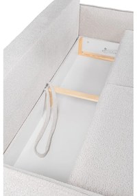 Divano letto in tessuto bouclé beige 215 cm Patti - Bonami Selection