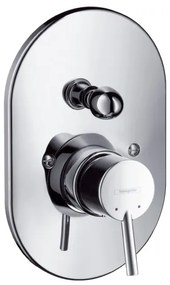 Set Esterno Miscelatore doccia ovale con leva stick senza parte incasso Cromo Hansgrohe Talis S2 32646000