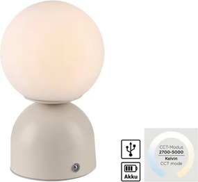 Schöner Wohnen 19218-39 - Lampada da tavolo LED dimmerabile RUDI LED/1,2W/5V grigia