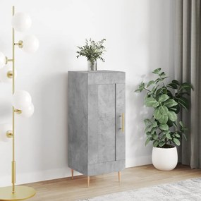 Credenza Grigio Cemento 34,5x34x90 Cm İn Legno Multistrato /