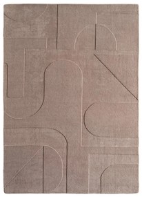 Tappeto marrone chiaro lavabile 200x290 cm Pompei 1614 – Ayyildiz Carpets