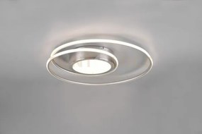 Plafoniera yava led tonda con telecomando d.60cm acciaio 672310207