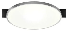 Inlay Round C2 Plafoniera Matt Black/Satin Silver - Light-Point