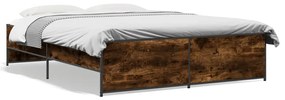 Giroletto Rovere Fumo 160x200 Cm İn Legno Multistrato Metallo /