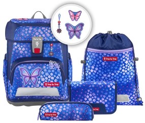 Zaino scuola Step by Step CLOUD, set 5 pezzi, Butterfly Maja