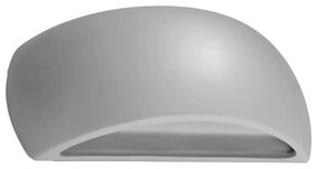 Lampada da parete in ceramica grigia Palermo - Sollux