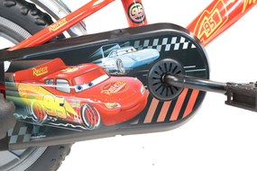 Bicicletta per Bambini 12" Disney Cars Freno Caliper e Stabilizzatori in Acciaio Hi-Ten Rosso...