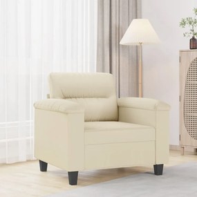 Poltrona Crema 60 Cm İn Similpelle /