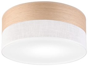 Plafoniera SIRJA WOOD 1xE27/15W/230V diametro 35 cm bianco/quercia