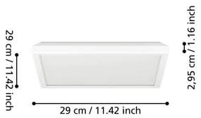Eglo 901474 - LED RGBW Lampada dimmerabile da esterno ROVITO-Z 13,4W/230V 29x29cm IP44 bianco