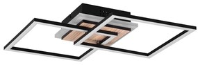 Nero-marrone Apparecchio da soffitto dimmerabile a LED 28x57 cm Giro - Trio