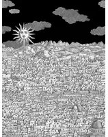 Cole & Son Carta da parati Vista Mediterranea - Charcoal Sky