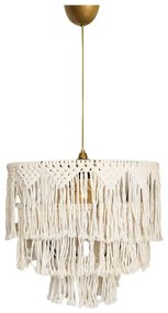 Lampada a sospensione su cavo RIMINI 1xE27/40W/230V crema