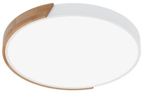 Plafoniera LED Rotonda 36W CCT, Ø500mm, Legno/Bianco Colore Bianco Variabile CCT