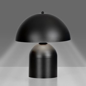 Lampada Da Tavolo Nordica Kava 1 Luce In Acciaio Nero