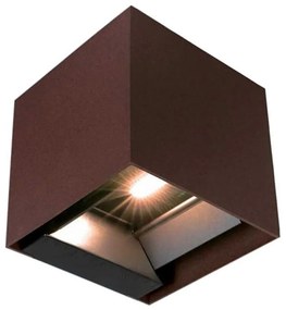 Lampada solare da parete LED con sensore 9W 3,7V 3000-5000K IP65 marrone