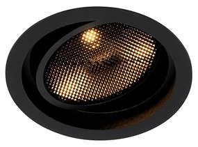 Faretto da incasso Smart nero orientabile con Wifi GU10 111mm - Coop 111 Honey