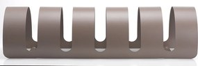 Rastelliera Portabici 5 Posti in Ferro 90x30x23 cm Belfer Bike Rack 42/PB Tortora...