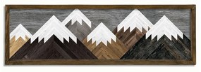 Pittura murale Montagne, 120 x 35 cm - Evila Originals