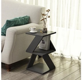 Tavolino ALBENI 50x30 cm antracite