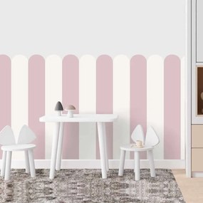 Carta da parati Arco - Candy Rose (Rosa dolce e giocosa per bambini) | Inspio